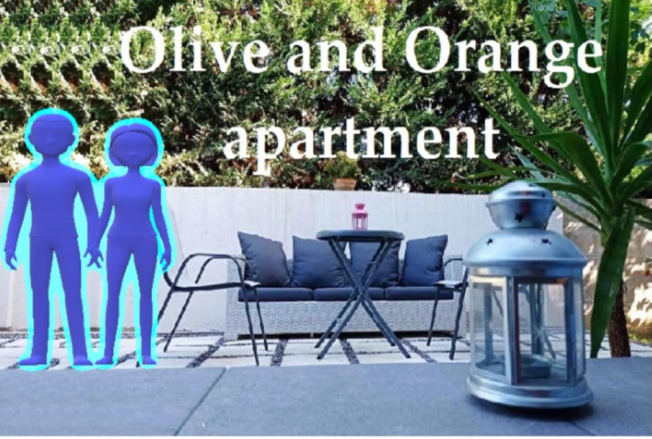 Olive And Orange Apartment Mystras Eksteriør bilde